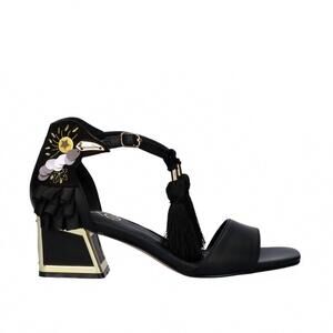 NEW EXE women's luisa block heel sandal in black